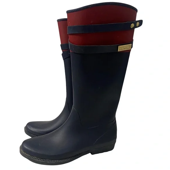Tommy Hilfiger TW Coree Rain Boots Size 9 - Picture 2 of 9